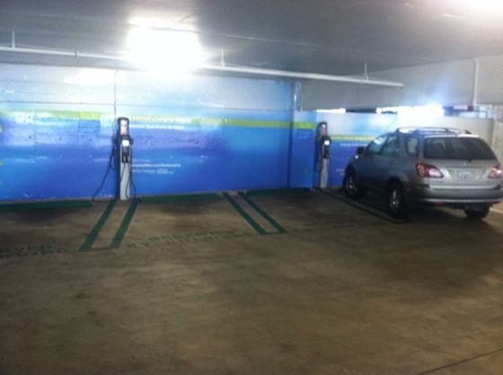 EV charger at Newport Center