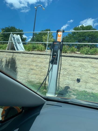 EV charger at The George