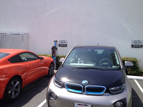 EV charger at Center BMW