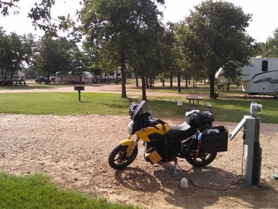 EV charger at South Forty RV Park