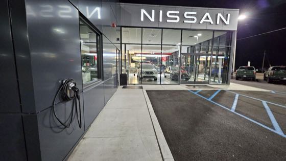 EV charger at Ciocca Nissan Quakertown
