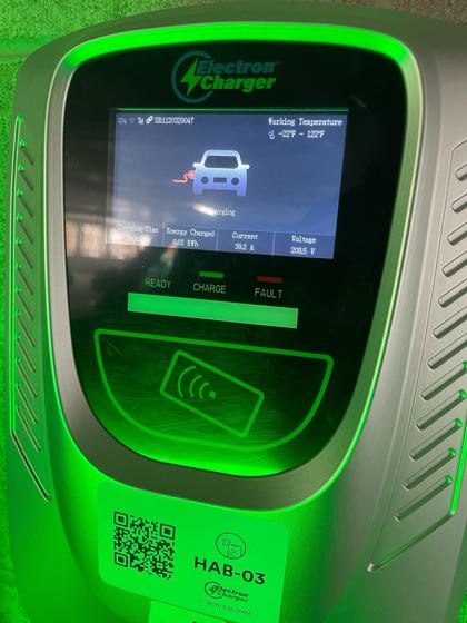 EV charger at The Levinson Parking Garage