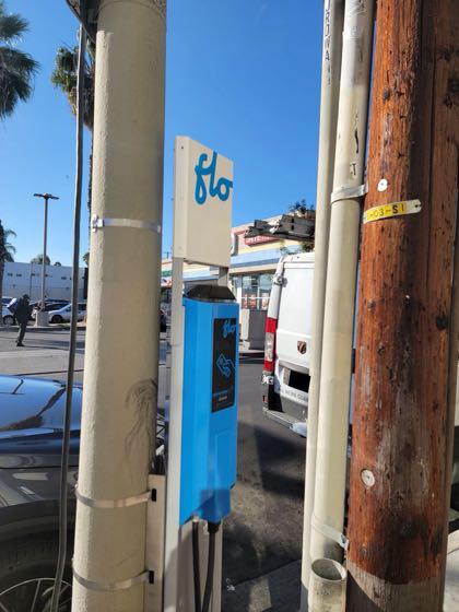 EV charger at St Andrews Pl & Sunset Blvd Parking