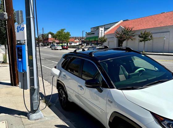 EV charger at 8302 Foothill Blvd Parking