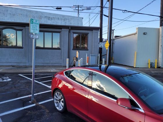 EV charger at S Buffalo St Parking Lot