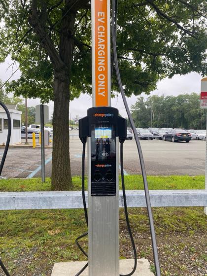 EV charger at University of Albany - Visitor Lot 2