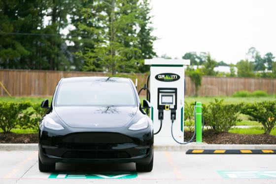 EV charger at Wingate IAH Airport