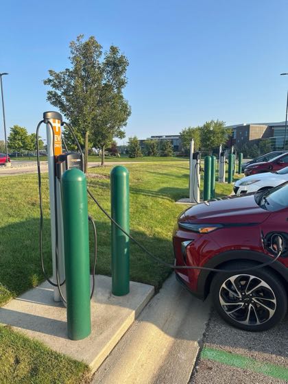 EV charger at Gentex Corporation - North Riley Campus