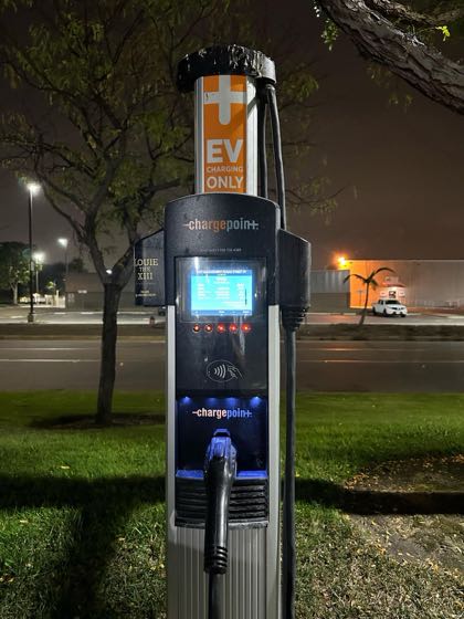 EV charger at ACP Management Services