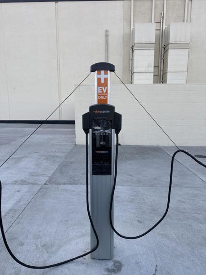 EV charger at Fullerton Joint Union School