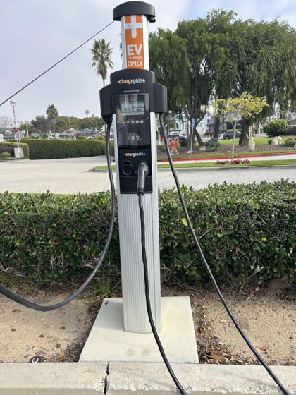 EV charger at PW YARD PD