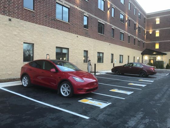 EV charger at Agora Tower