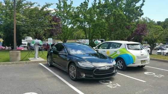 EV charger at Atlantic County Utilities Authority