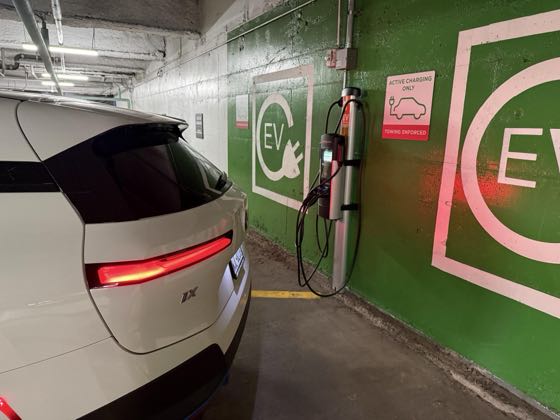 EV charger at Trammell Crow Center