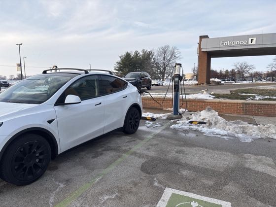 EV charger at Sarah Bush Lincoln Health Center