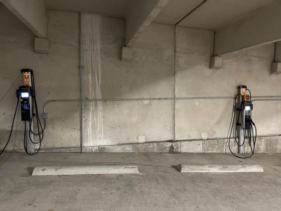 EV charger at 505 N Ervay St Parking