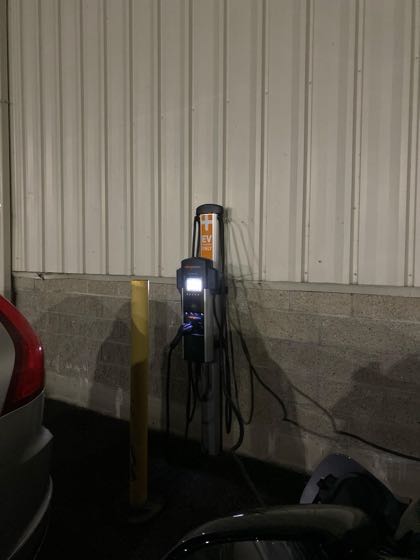 EV charger at Bedard Bros. Volvo Cars