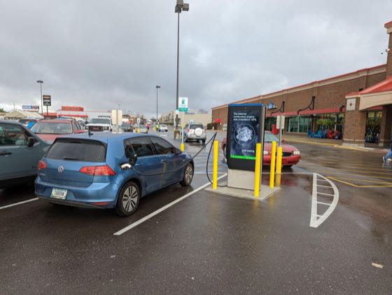EV charger at Plainfield Plaza - Kroger