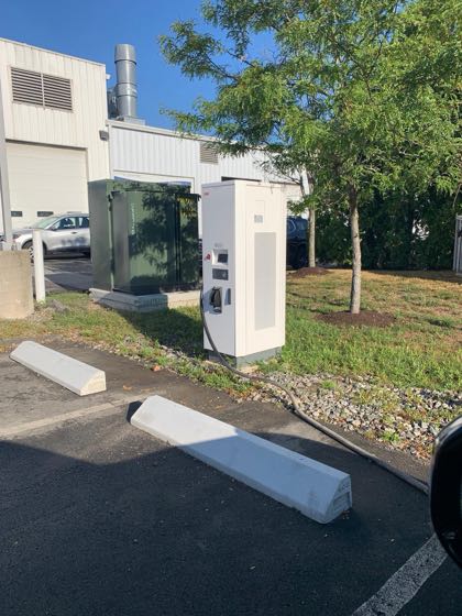 EV charger at Northwest Hills Chevrolet GMC