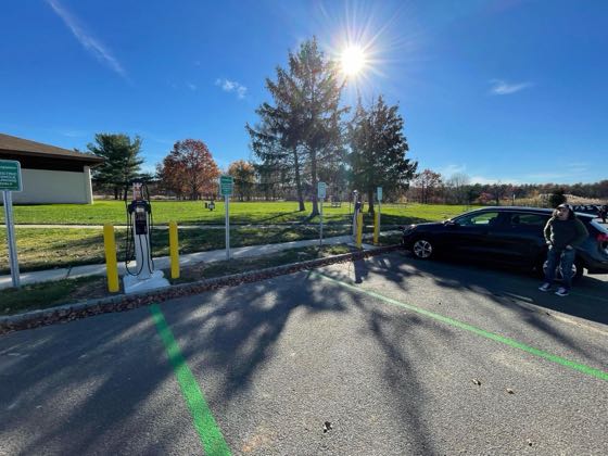 EV charger at Cheesequake State Park