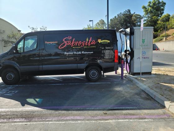 EV charger at Eastlake Village Center - Papagayos Grill and Cantina