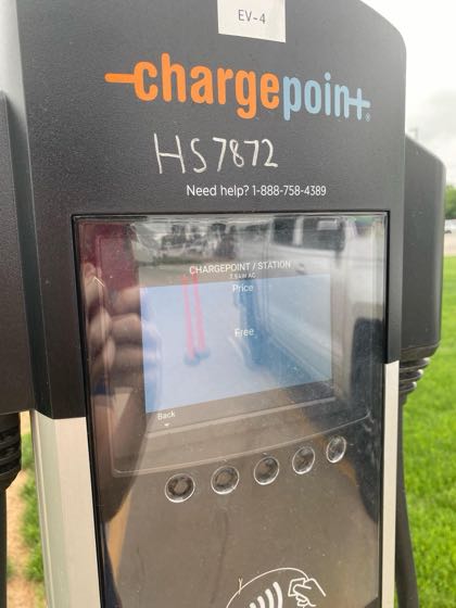 EV charger at Chickasaw Nation Medical Center
