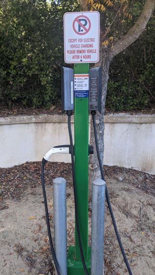 EV charger at Santa Barbara County - Social Services