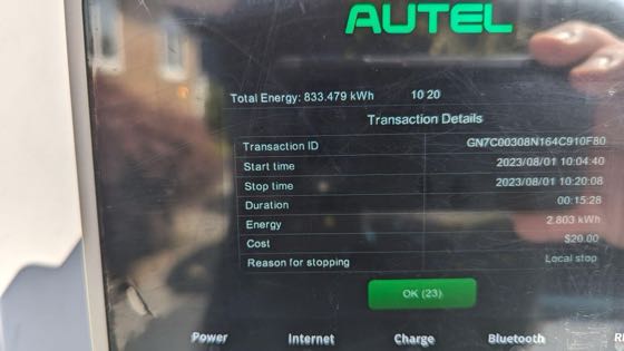 EV charger at Official MountainCreek And Crystal Springs Charge Pavillion