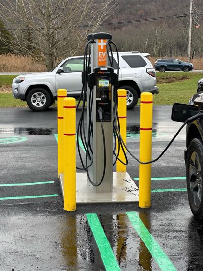 EV charger at Warwick Valley Gateway Sugar Loaf Performing Arts Center