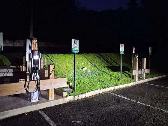 EV charger at Tallyrand EV Pavillion