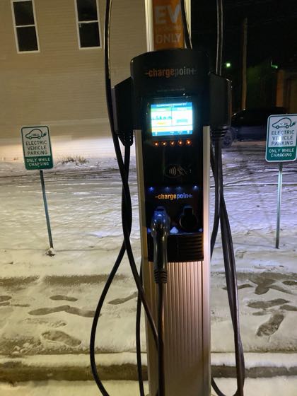EV charger at Village of Richmond