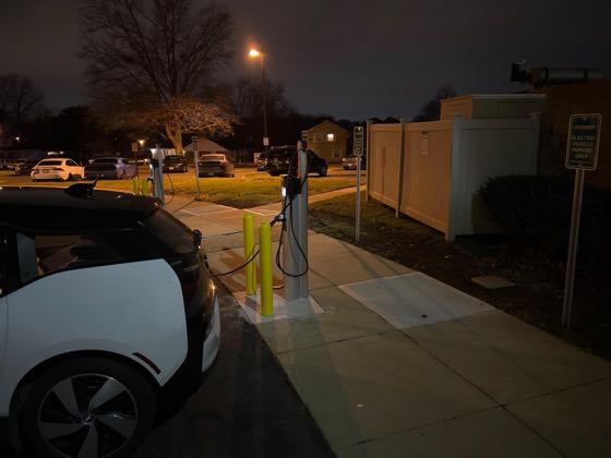 EV charger at Willingboro Twp Police Department