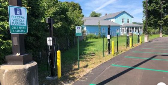 EV charger at Schoharie Elementary School