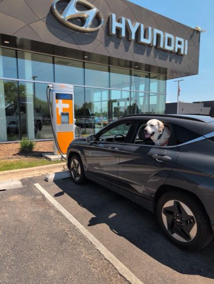 EV charger at Gerald Hyundai of North Aurora