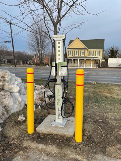 EV charger at New York State Office of Children and Family Services