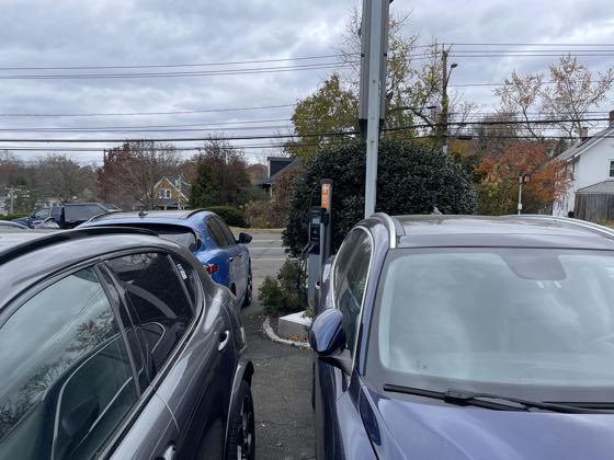 EV charger at Miller Gas Cars Alfa Romeo & Maserati - Greenwich Service Center