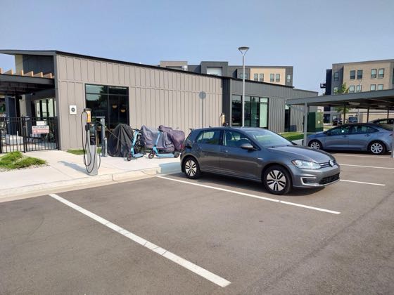 EV charger at Peerless Apartments