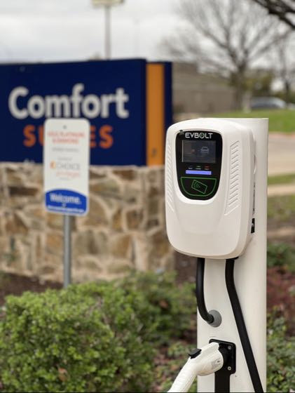 EV charger at Comfort Suites Benbrook - Fort Worth Southwest
