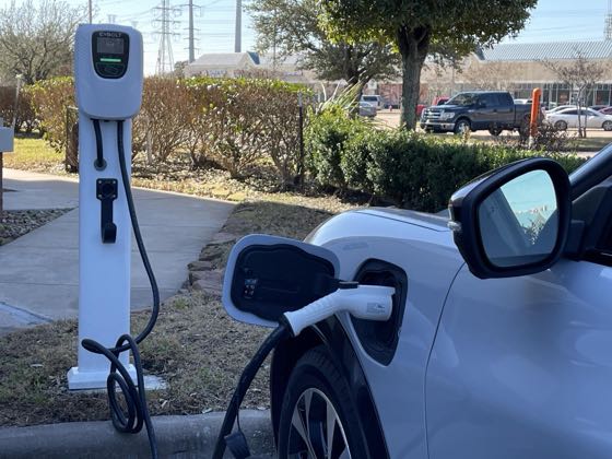 EV charger at Holiday Inn Express Hotel