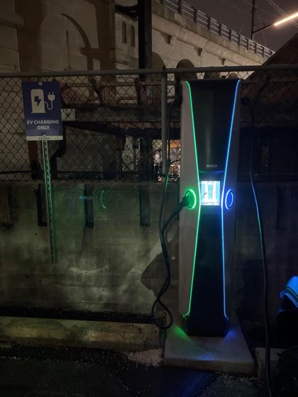 EV charger at Main & Green Lane Public Parking