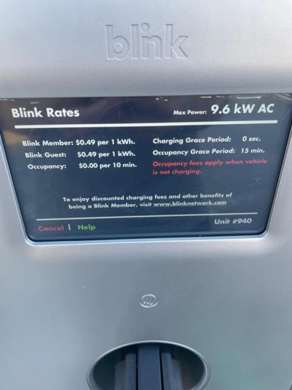 EV charger at America's Best Value Inn & Suites