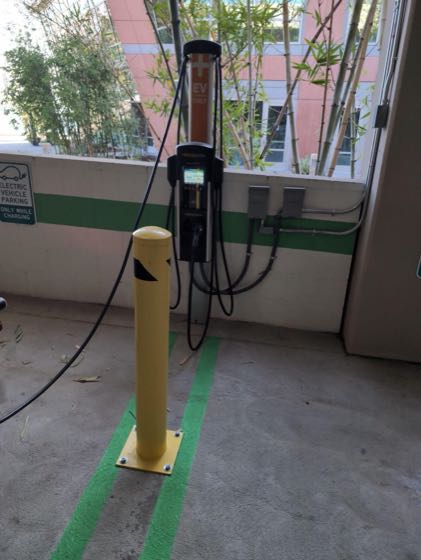 EV charger at Calabasas Fitness Center