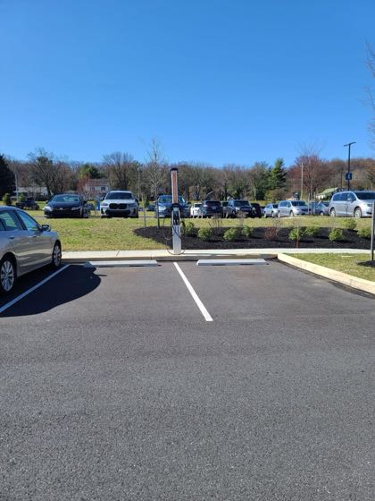 EV charger at Penn State Health Lancaster Medical Center - East Lot