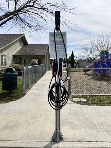EV charger at Caliente Creek Apartments