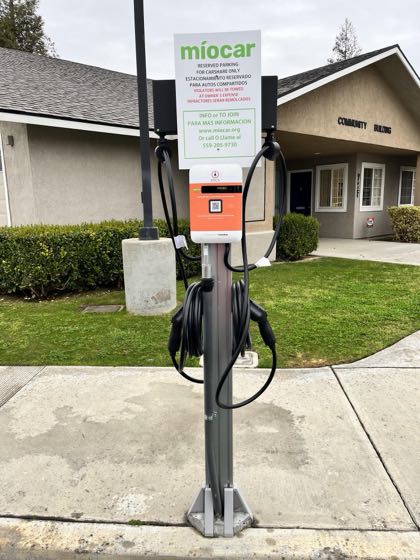 EV charger at Villa Hermosa