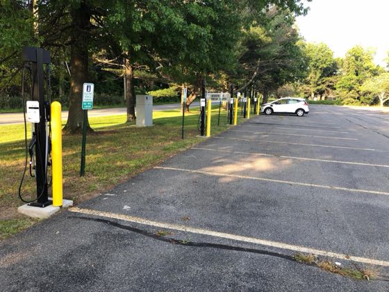 EV charger at Wade Road Parking Lot (1)