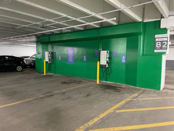 EV charger at Navy Pier - West Entry Level 1 B2
