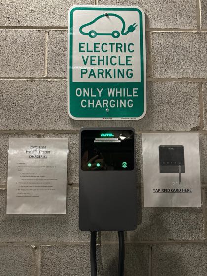 EV charger at Stamford Suites Hotel
