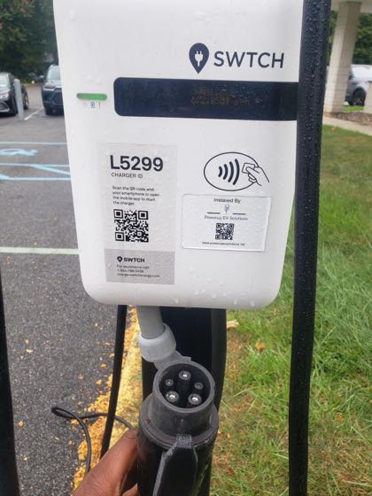 EV charger at 200 E Eckerson Rd Building