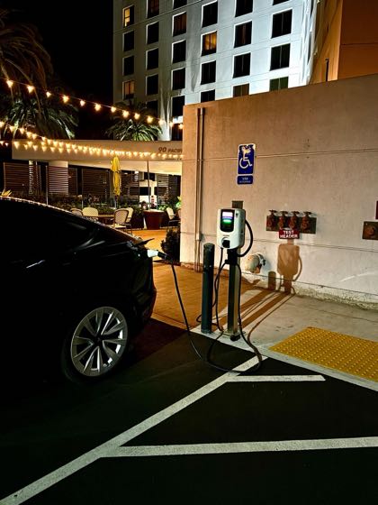 EV charger at DoubleTree by Hilton Hotel Irvine - Spectrum